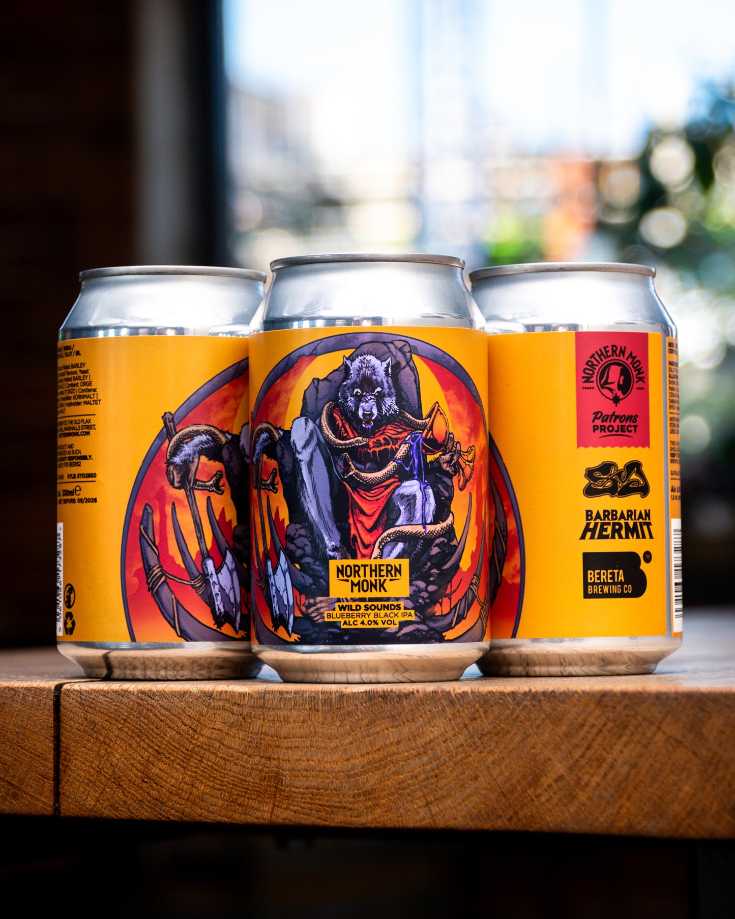 WILD SOUNDS // HEATHEN SOUNDS // BARBARIAN HERMIT // BLUEBERRY BLACK IPA // 4.0%