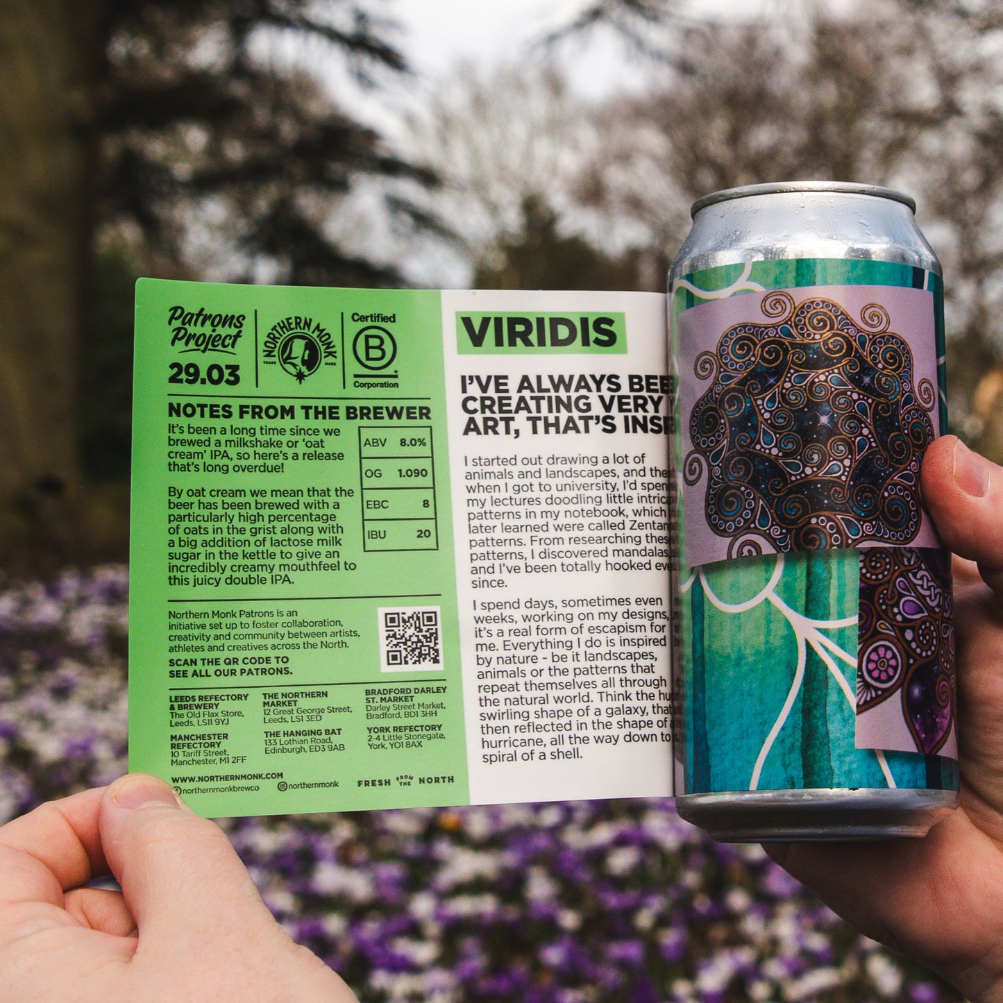 ROB C ART // VIRIDIS // OAT CREAM DIPA // 8%