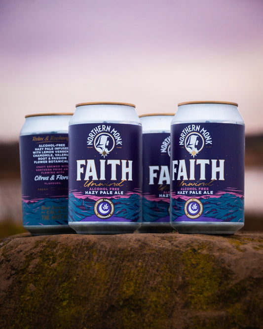 4 cans of Faith Unwind