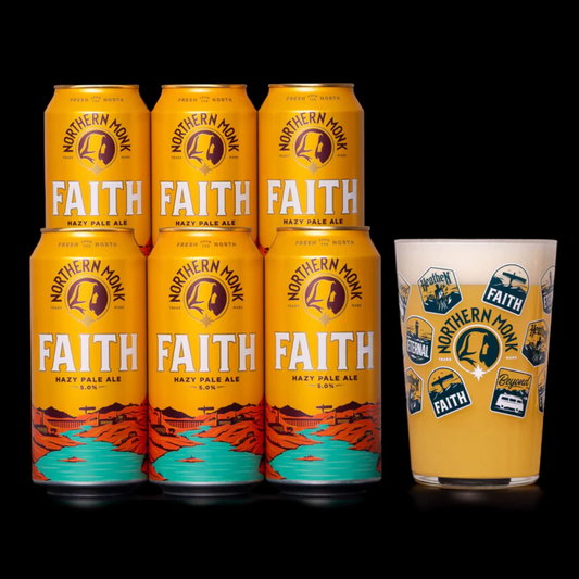 FAITH BEER & PATCHES GLASS BUNDLE
