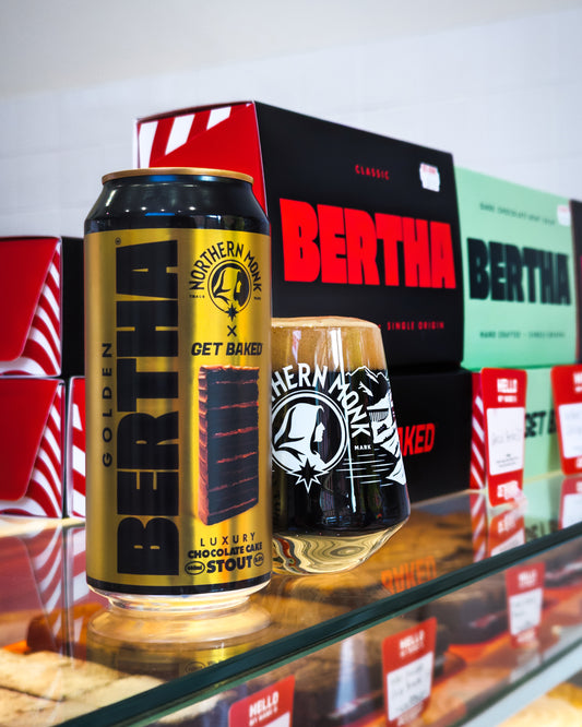 GOLDEN BERTHA // GET BAKED // CARAMEL & CHOCOLATE STOUT // 8.4%