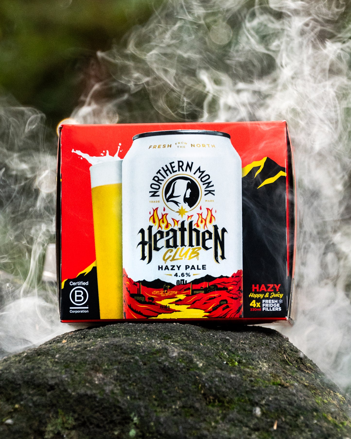 4 PACK // HEATHEN CLUB // CLUBHOUSE HAZY PALE ALE // 330ML // 4.6%