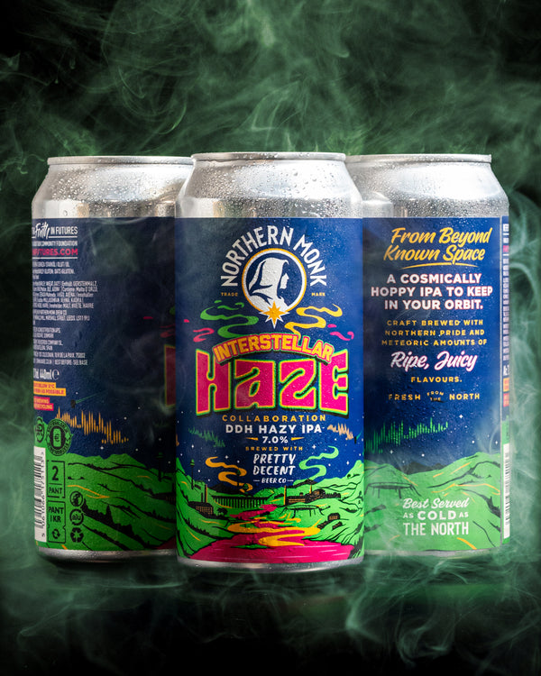 INTERSTELLAR HAZE // PRETTY DECENT // HAZY IPA // 7% – Northern Monk
