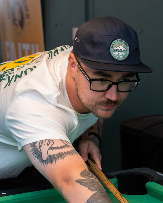 NAVY PANEL CAP WITH CIRCLE PATCH