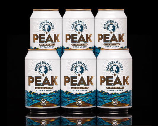 6 PACK // PEAK // CITRA LAGER //   0.5% ALCOHOL