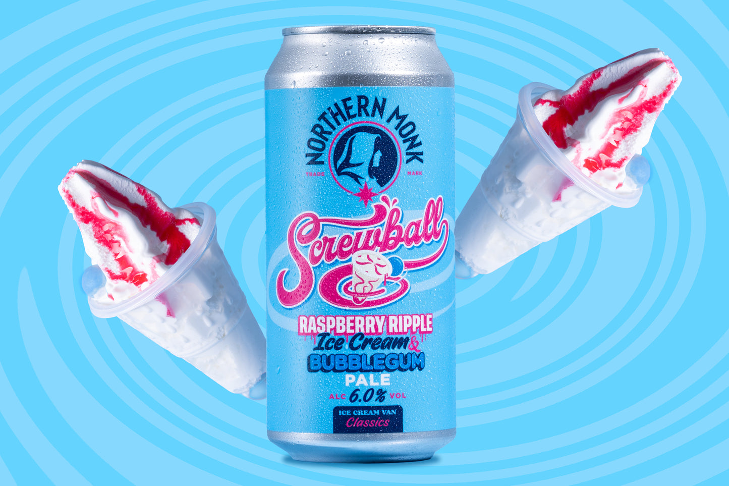 SCREWBALL // RASPBERRY RIPPLE ICE CREAM AND BUBBLEGUM // PALE ALE // 6.0%