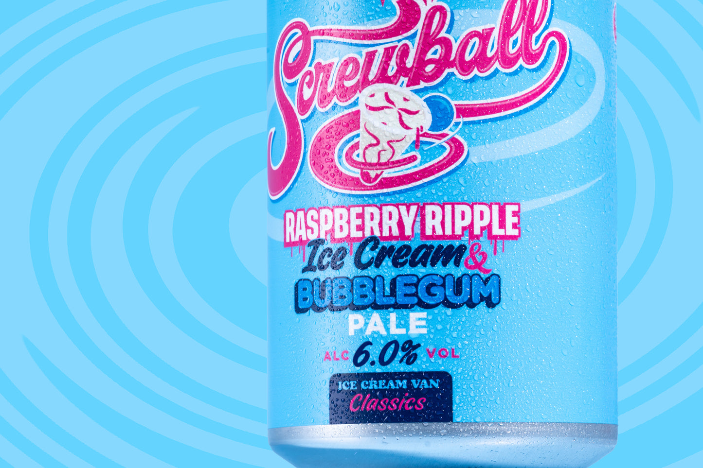 SCREWBALL // RASPBERRY RIPPLE ICE CREAM AND BUBBLEGUM // PALE ALE // 6.0%