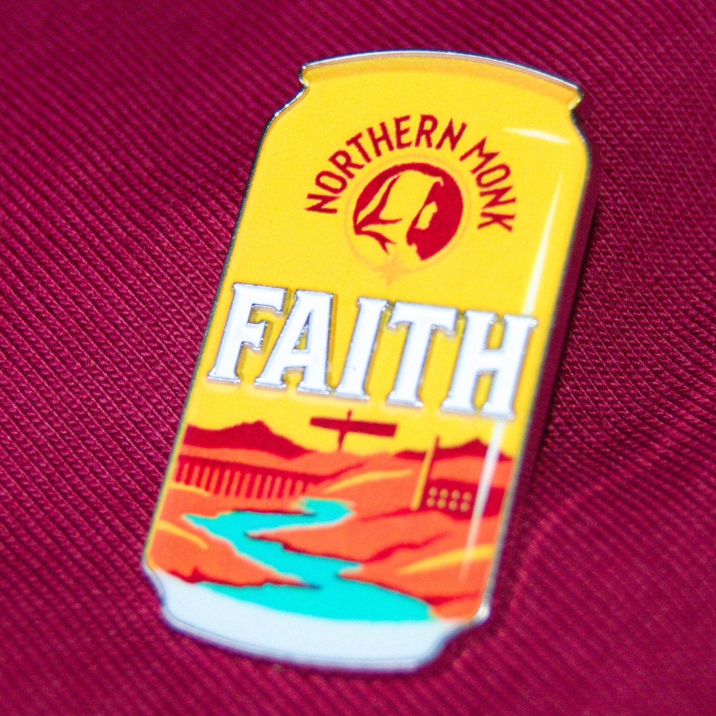 Enamel Pin Badge // Faith Can