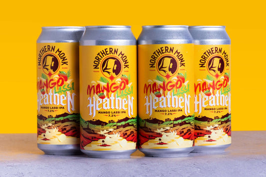 Northern Monk 4 PACK MANGO LASSI HEATHEN MANGO LASSI IPA 7.2% Northern Monk 4 PACK MANGO LASSI HEATHEN MANGO LASSI IPA 7.2%