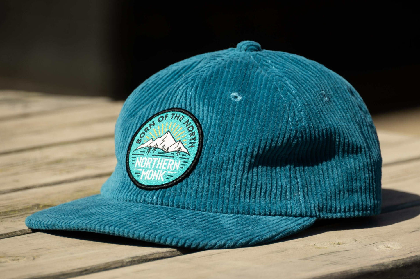 SLATE BLUE CORD CAP WITH CIRCLE PATCH