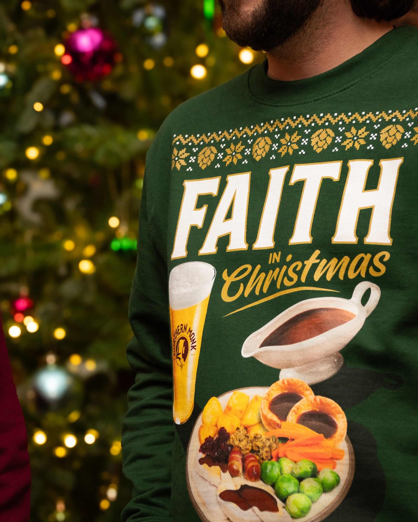 FAITH IN CHRISTMAS GREEN JUMPER