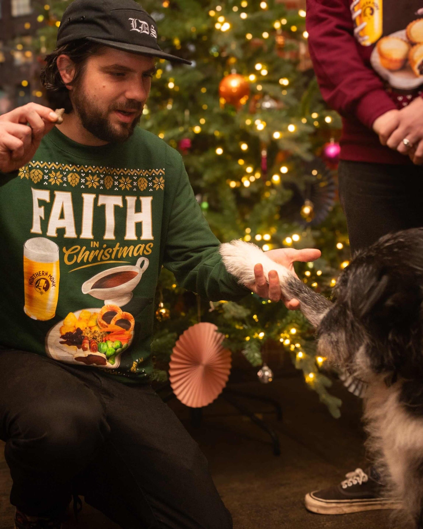FAITH IN CHRISTMAS GREEN JUMPER